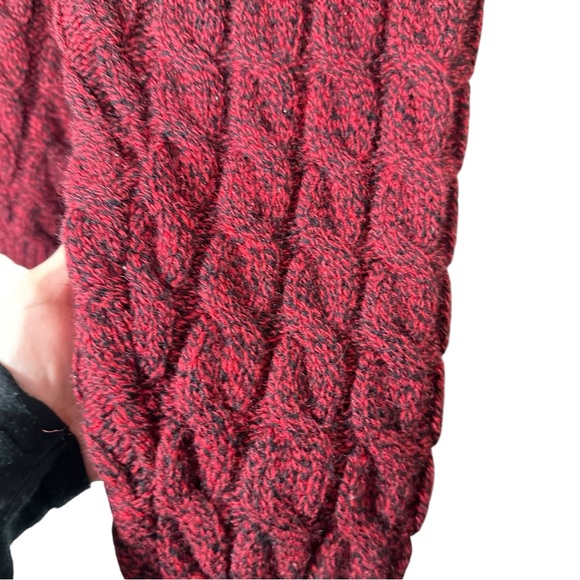 BENETTON Vintage Oversized Shetland Wool Chunky Cable Knit Sweater - Picture 7 of 13